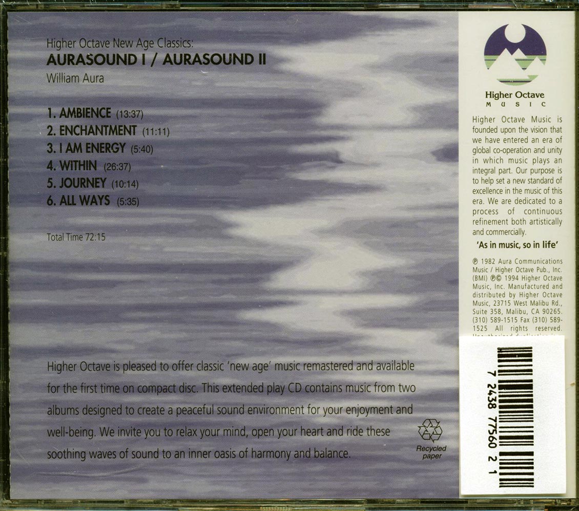 William Aura - Aurasound 1 + Aurasound 2 (2 albums on 1 CD)