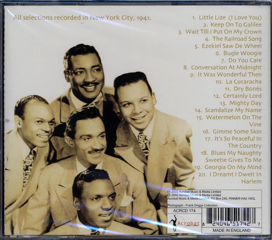 The Delta Rhythm Boys - I Dream I Went To Harlem: The Road To Doo Wop (20 tracks)