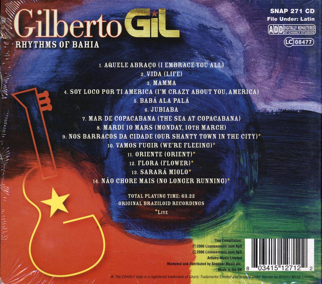 Gilberto Gil - Rhythms Of Bahia