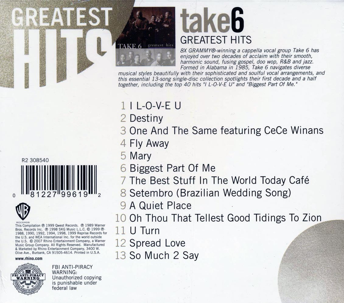 Take 6 - Greatest Hits