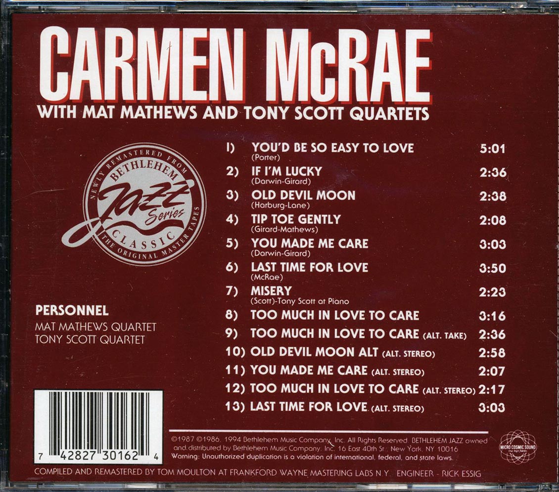 Carmen McRae - Carmen McRae