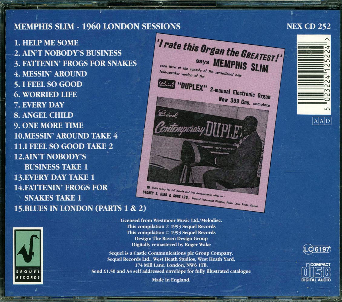 Memphis Slim - 1960 London Sessions