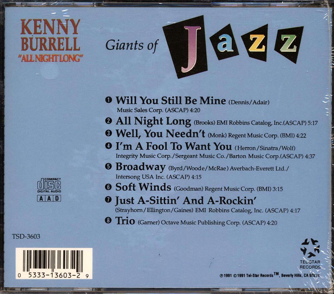 Kenny Burrell - All Night Long