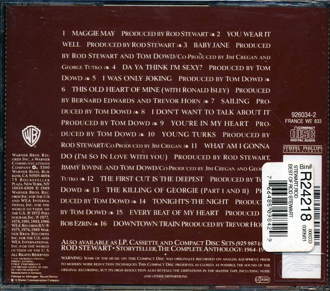 Rod Stewart - The Best Of Rod Stewart (+4 bonus tracks)