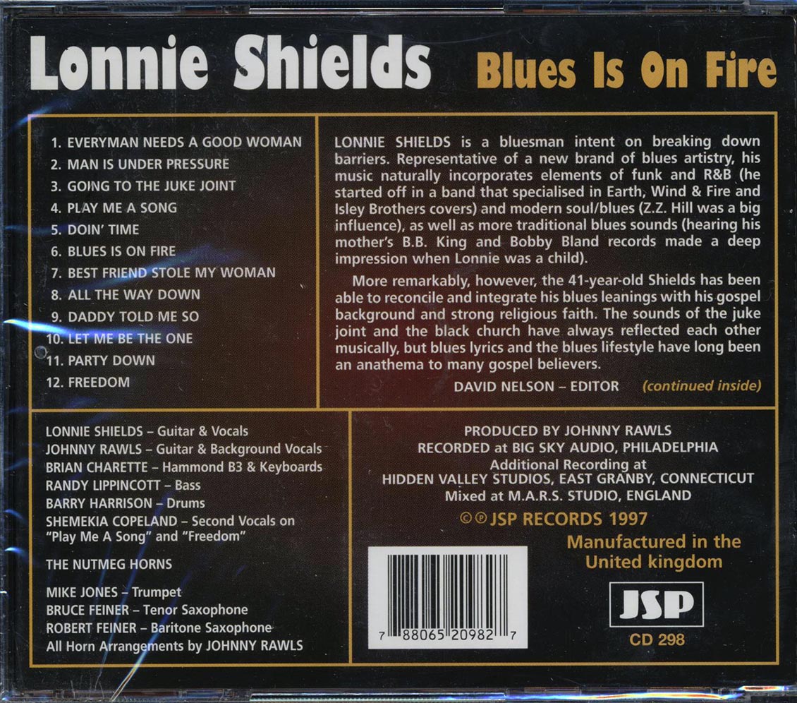 Lonnie Shields - Blues Is On Fire