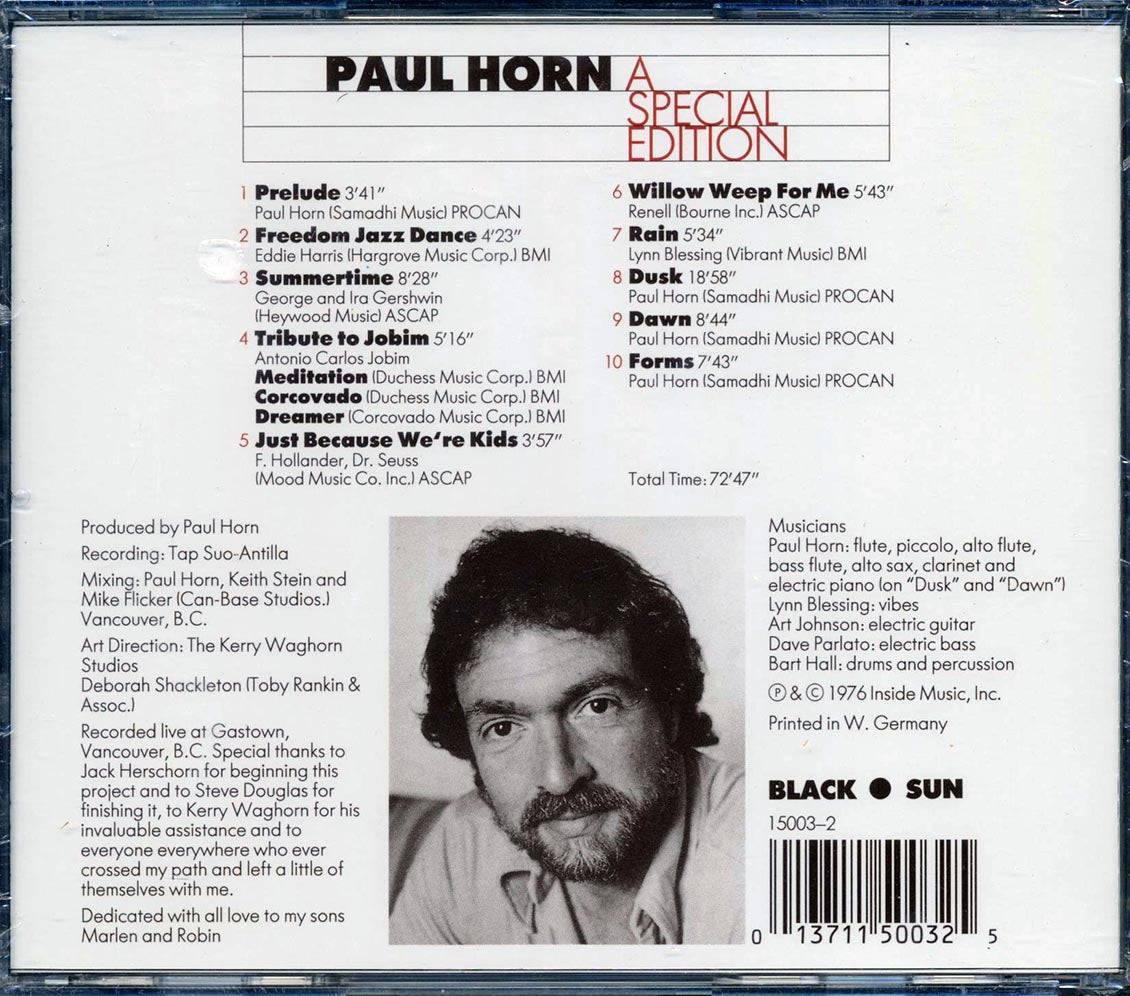Paul Horn - A Special Edition