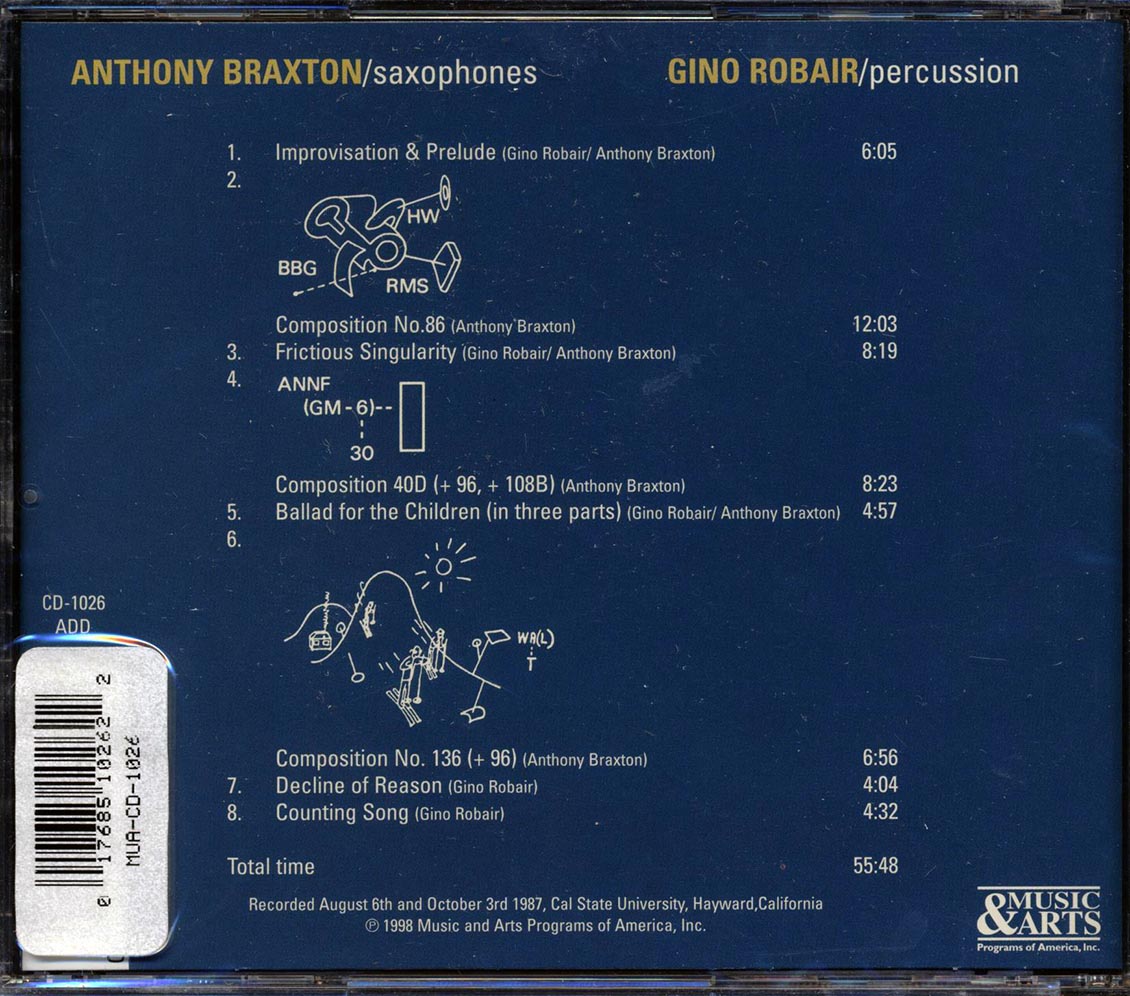 Anthony Braxton, Gino Robair - Duets 1987