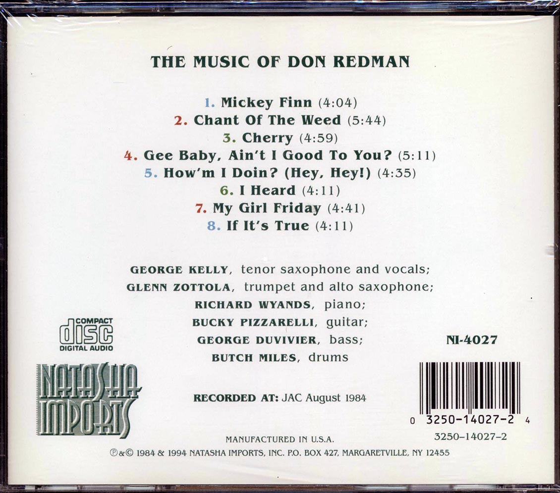 George Kelly, Bucky Pizzarelli, Richard Wyands, Etc. - The Music Of Don Redman