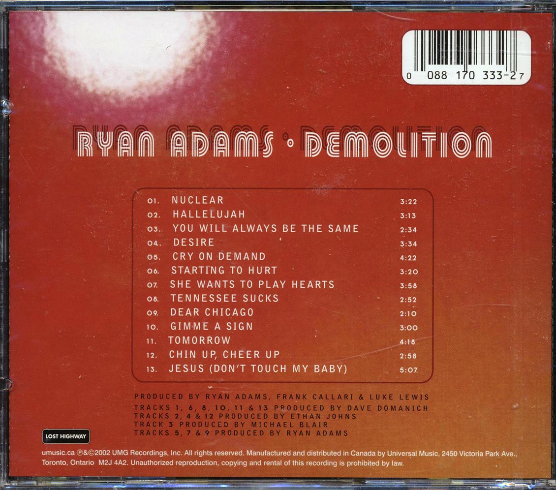 Ryan Adams - Demolition
