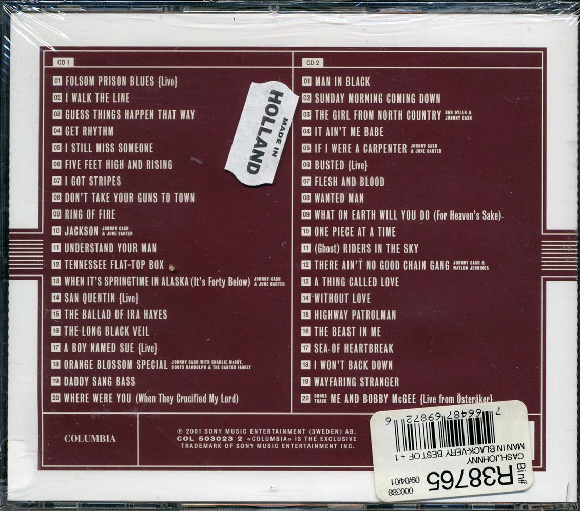 Johnny Cash - Man In Black (40 tracks) (2xCD)