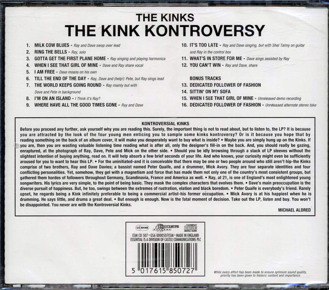 Kinks - The Kink Kontroversy