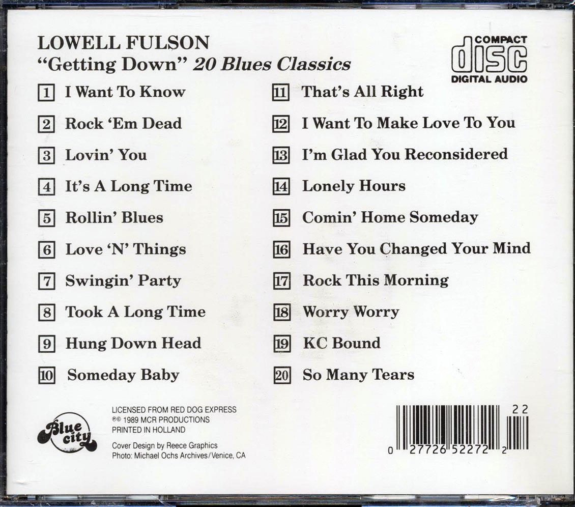 Lowell Fulson - Getting Down (20 tracks)