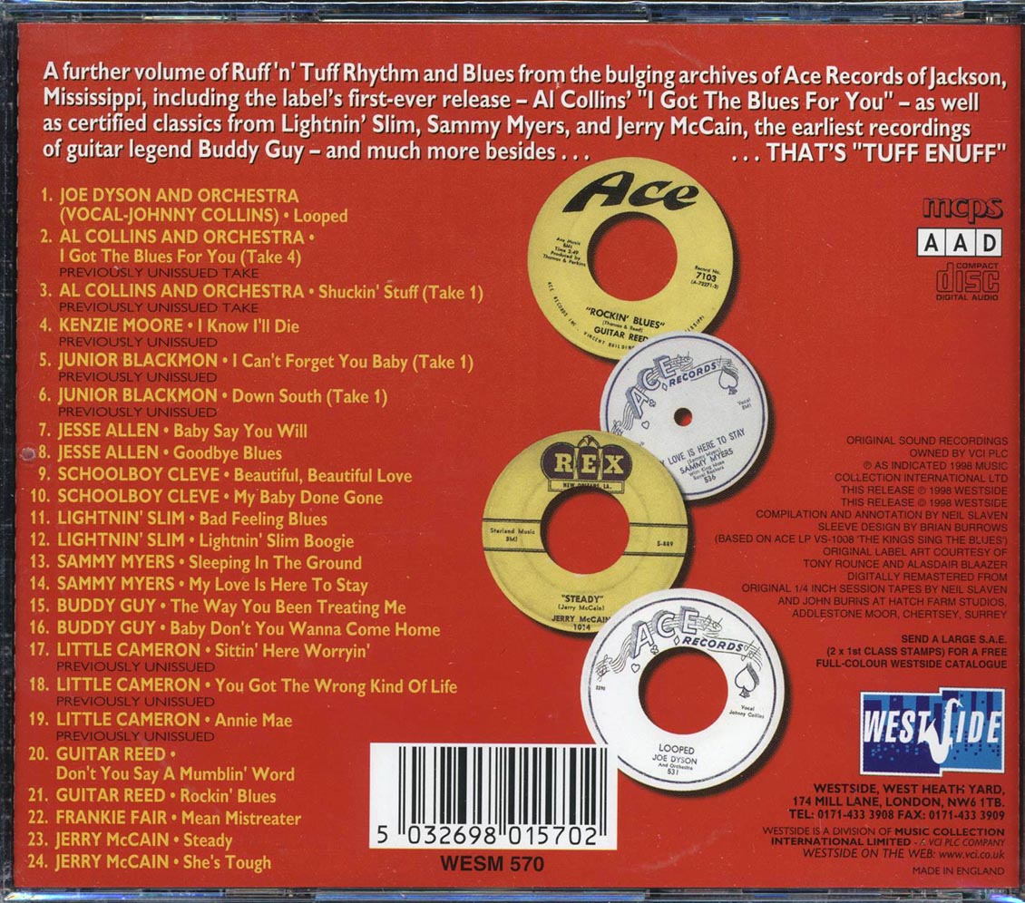 Al Collins, Jr. Blackmon, Jesse Allen, Etc. - Tuff Enuff (24 tracks)