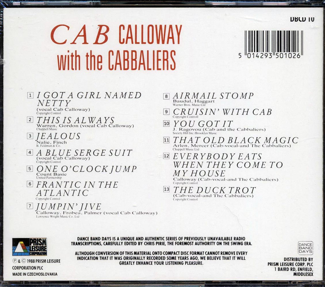 Cab Calloway & Orchestra, The Cabbaliers - Frantic In The Atlantic
