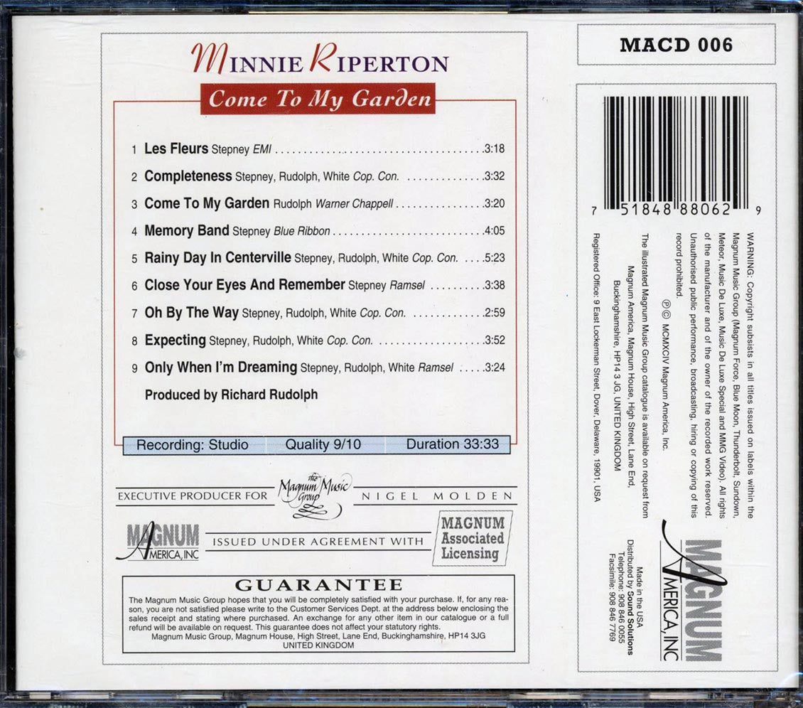 Minnie Riperton - Come To My Garden (marked/ltd stock)