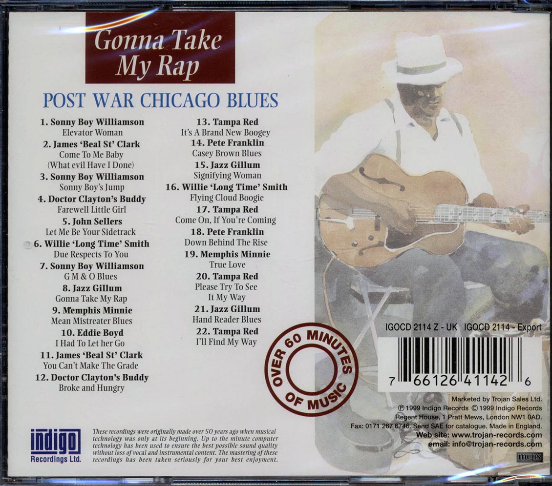 Sonny Boy Williamson, Tampa Red, Doctor Clayton's Buddy, Etc. - Gonna Take My Rap: The Essential Recordinghs Of Post War Chicago Blues '45-'49 (22 tracks)