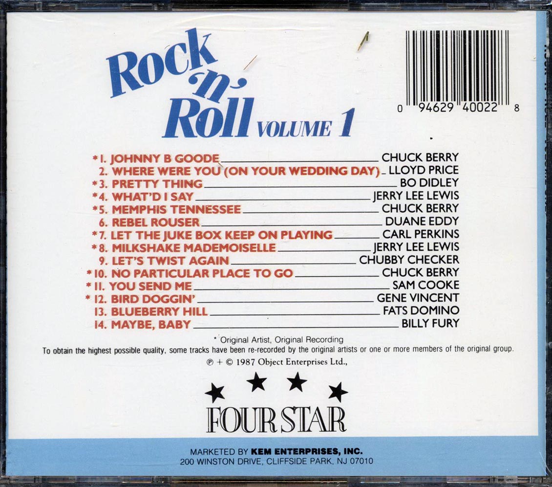 Chuck Berry, Lloyd Price, Bo Diddley, Jerry Lee Lewis, Etc. - Rock 'N' Roll Volume 1