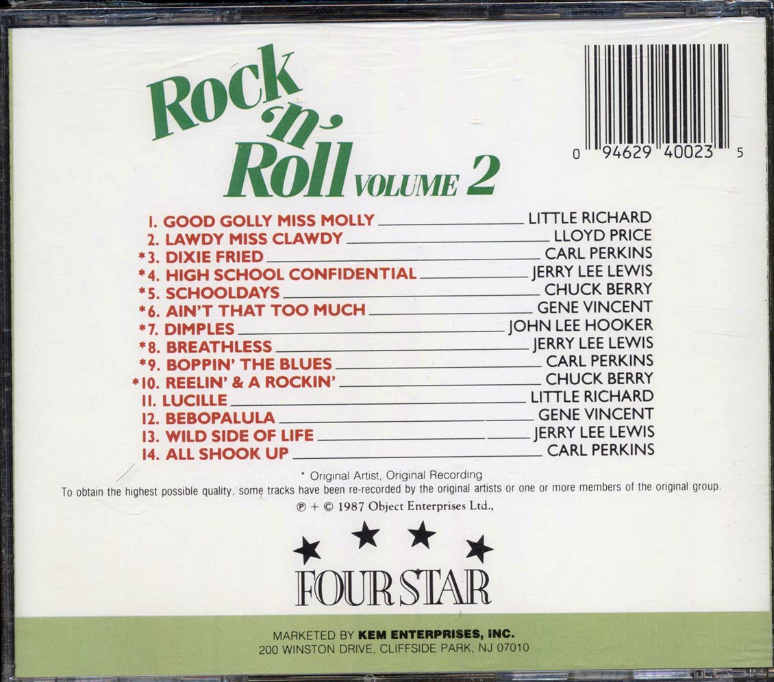 Little Richard, Jerry Lee Lewis, Carl Perkins, Etc. - Rock 'N' Roll Volume 2