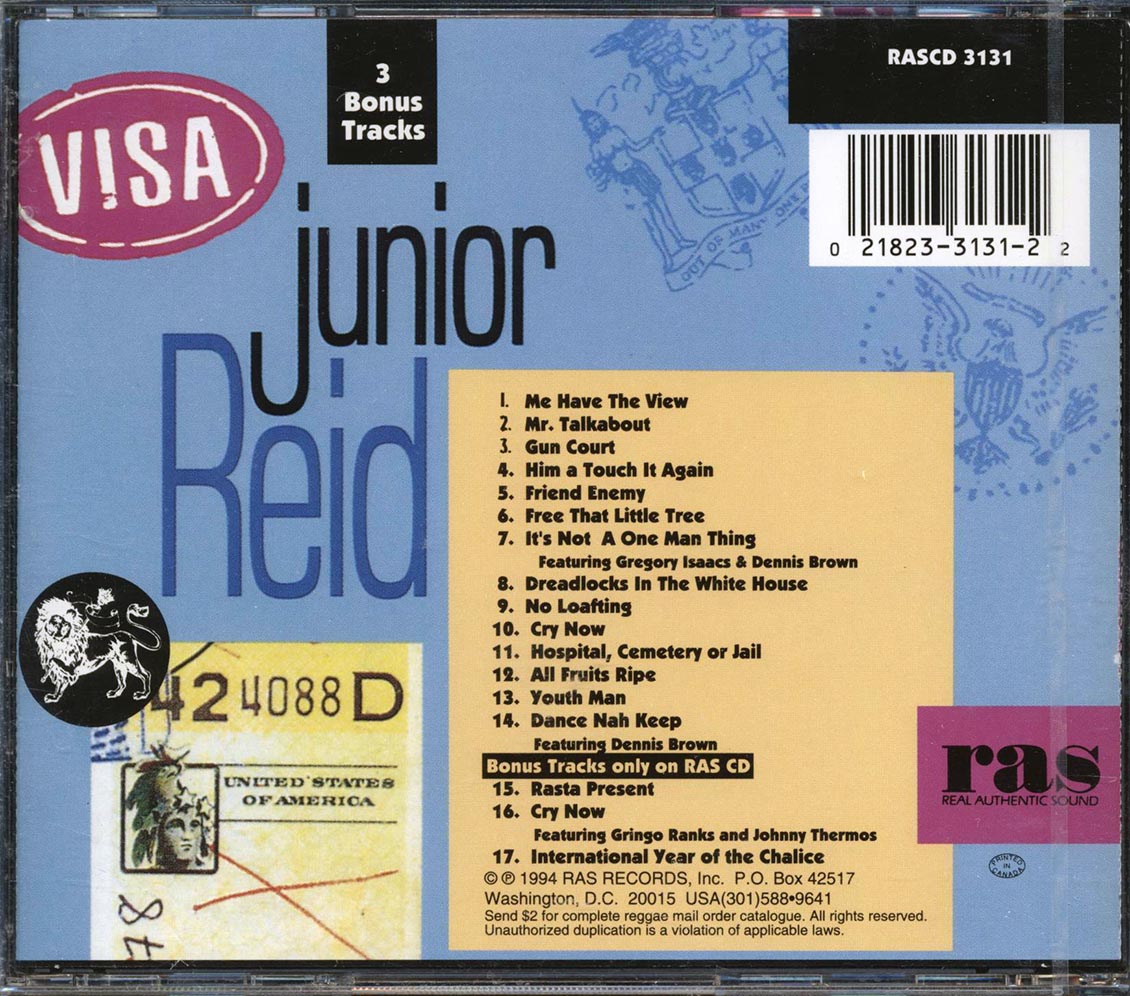 Jr. Reid - Visa (+3 bonus tracks)