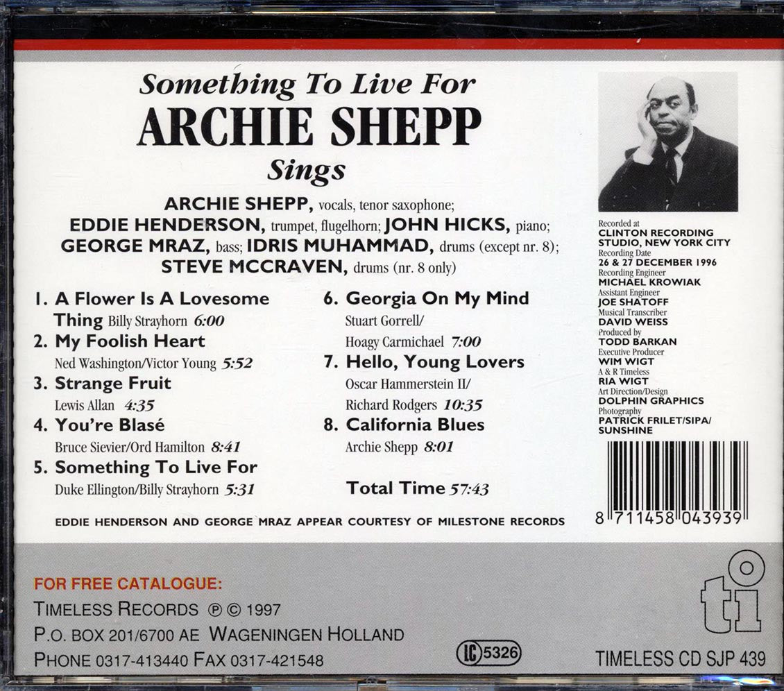 Archie Shepp - Something To Live For