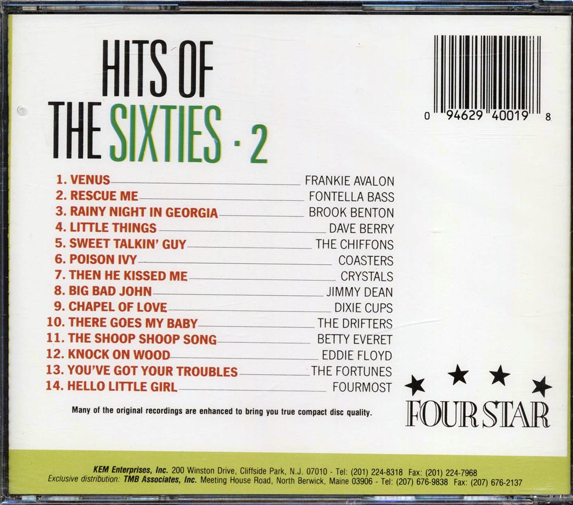 Frankie Avalon, Fontella Bass, Jimmy Dean, Etc. - Hits Of The Sixties Volume 2