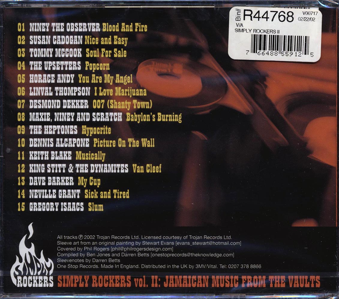 Tommy McCook, The Upsetters, Horace Andy, Dave Barker, Etc. - Simply Rockers Volume 2: Jamaican Music From The Vaults