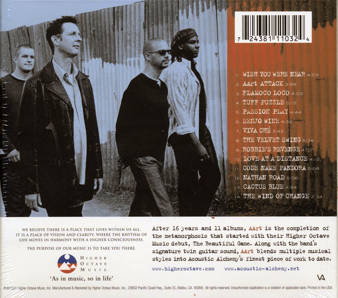 Acoustic Alchemy - Art (deluxe 3-fold digipak)