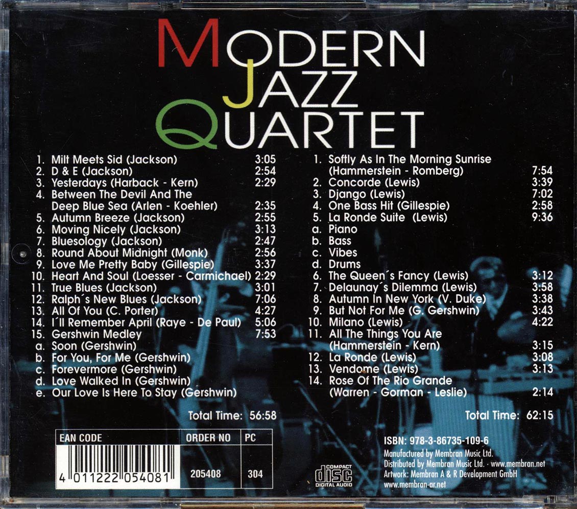 Modern Jazz Quartet - All The Famous Songs (29 tracks) (2xCD)