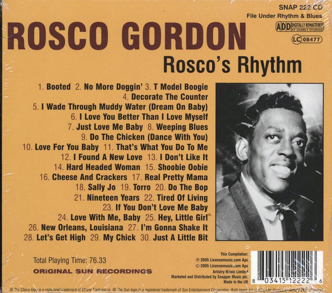Rosco Gordon - Rosco's Rhythm (30 tracks)