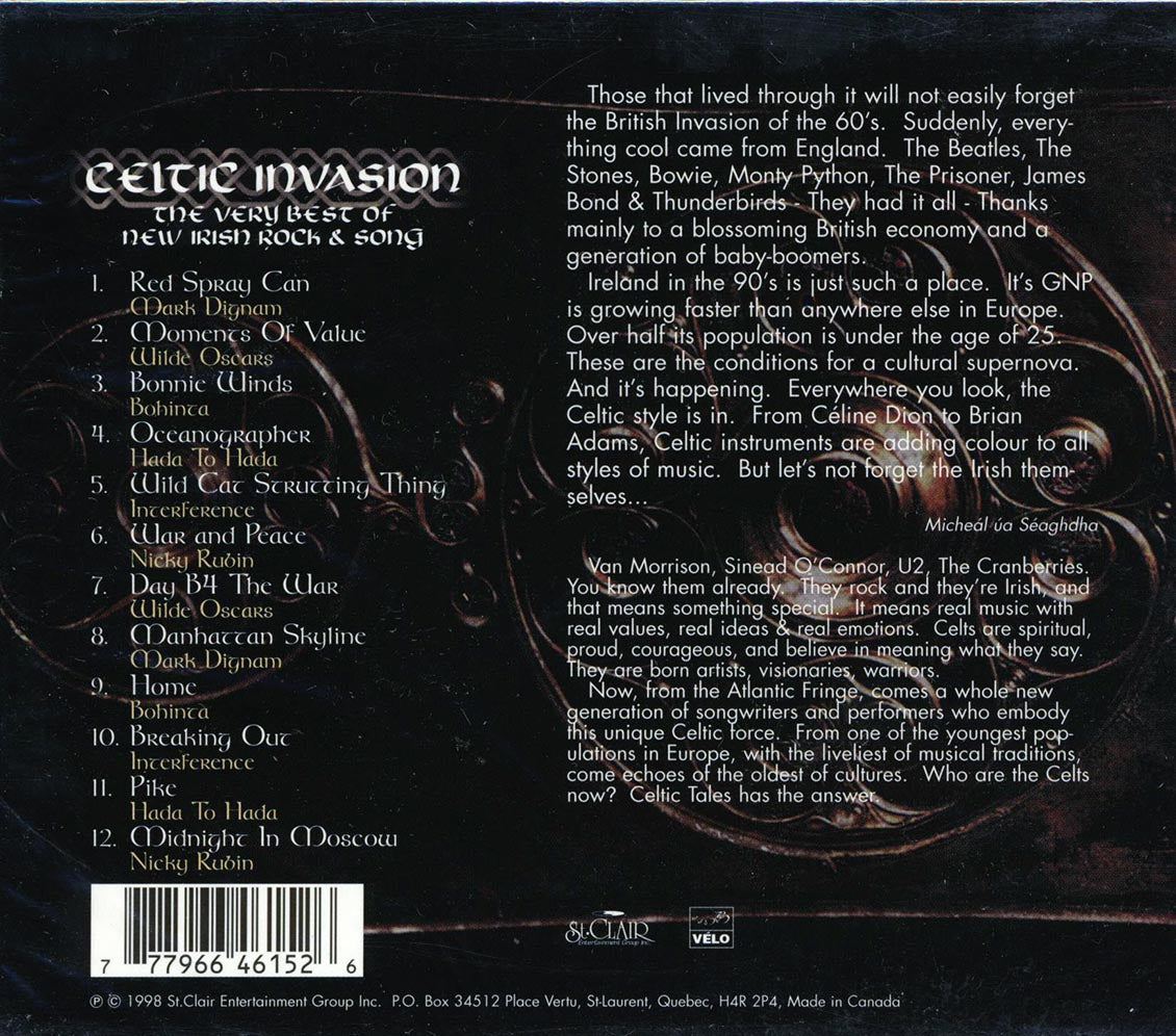 Mark Dignam, Wilde Oscars, Bohinta, Etc. - Celtic Invasion: The Very Best Of Irish Rock & Song