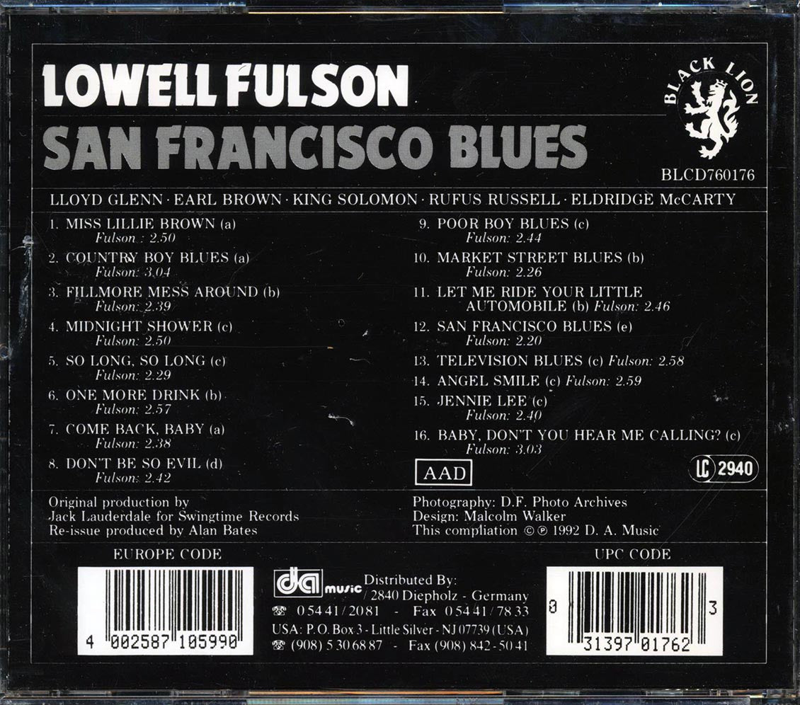 Lowell Fulson - San Francisco Blues