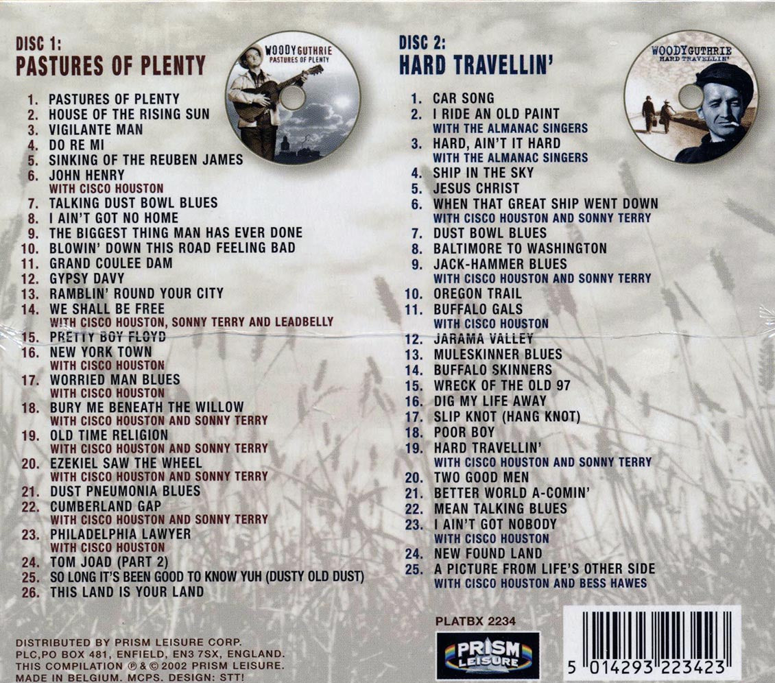 Woody Guthrie - The Ultimate Collection: 51 Ground Breaking Recordings (51 tracks) (2xCD)