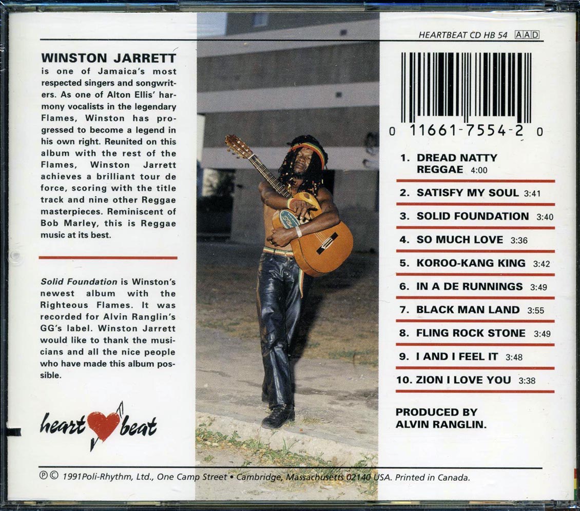 Winston Jarrett - Solid Foundation (marked/ltd stock)