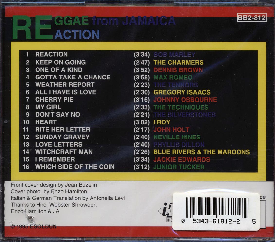 I Roy, The Charmers, Max Romeo, Johnny Osbourne, Etc. - Reggae From Jamaica: Reaction (marked/ltd stock)