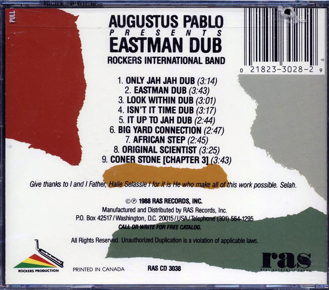 Augustus Pablo - Eastman Dub (marked/ltd stock)
