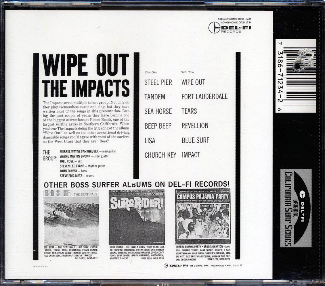 The Impacts - Wipe Out (marked/ltd stock)