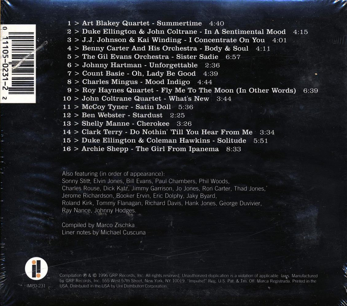 John Coltrane, The Art Blakey Quartet, Duke Ellington, Etc. - Standards On Impulse! (promo) (marked/ltd stock) (deluxe 3-fold digipak)