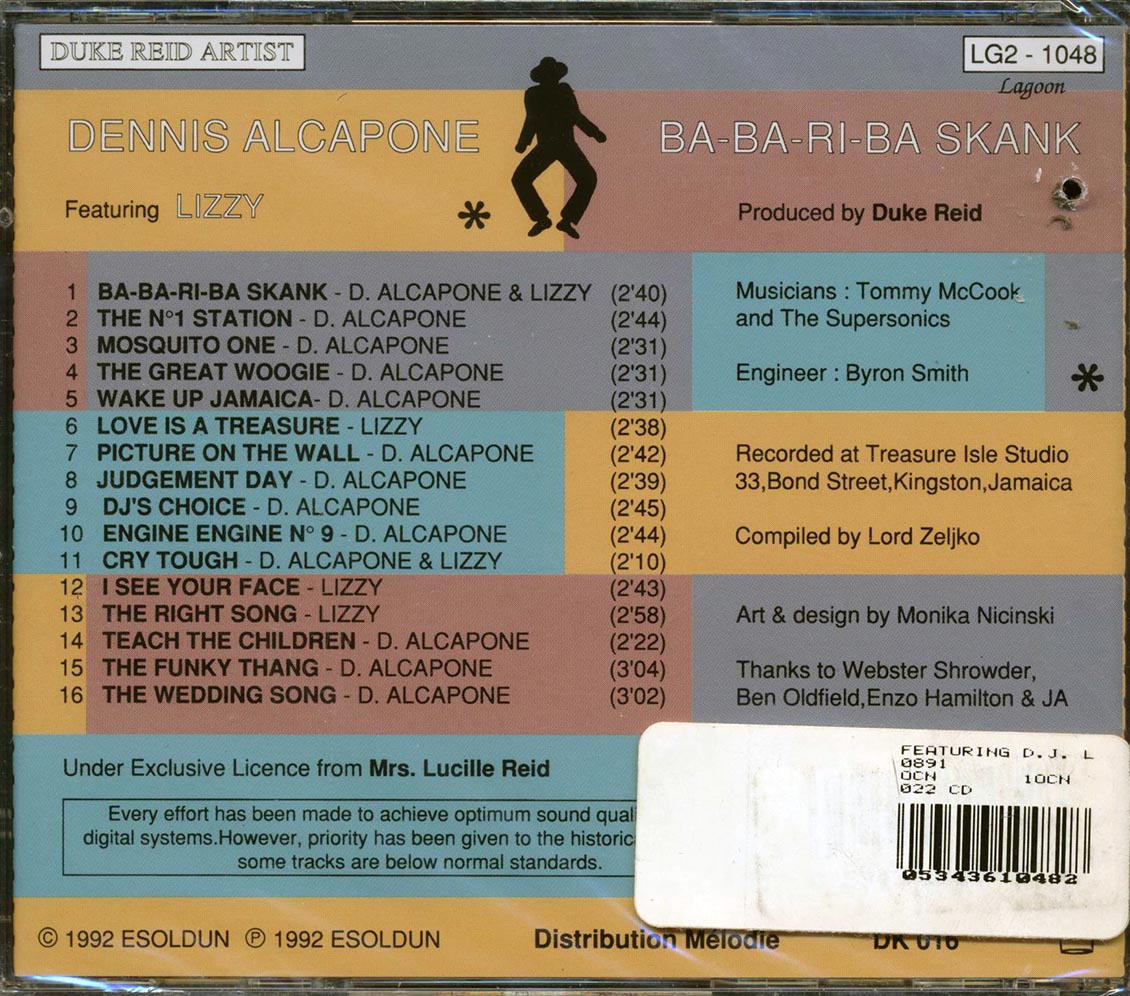 Dennis Alcapone, Lizzy - Ba-Ba-Ri-Ba Skank (marked/ltd stock)