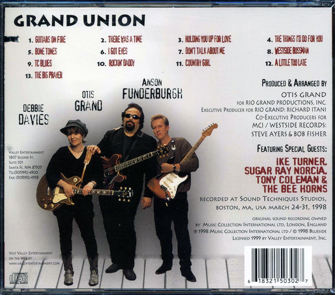 Otis Grand, Anson Funderburgh, Debbie Davies - Grand Union (marked/ltd stock)