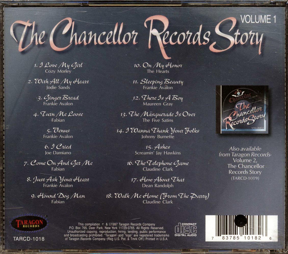 Cozy Morley, Jodie Sands, Frankie Avalon, Etc. - The Chancellor Record Story Volume 1 (marked/ltd stock)