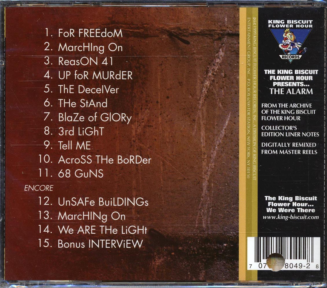 The Alarm - Live On The King Biscuit Flower Hour (+4 bonus tracks) (marked/ltd stock)