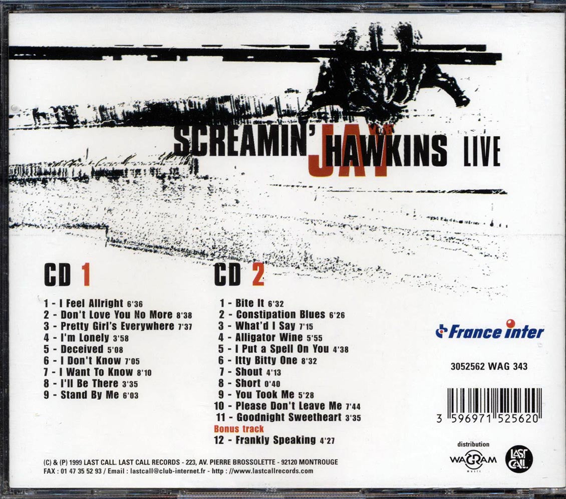 Screamin' Jay Hawkins - Live: Olympia, Paris 1998 (21 tracks) (2xCD)