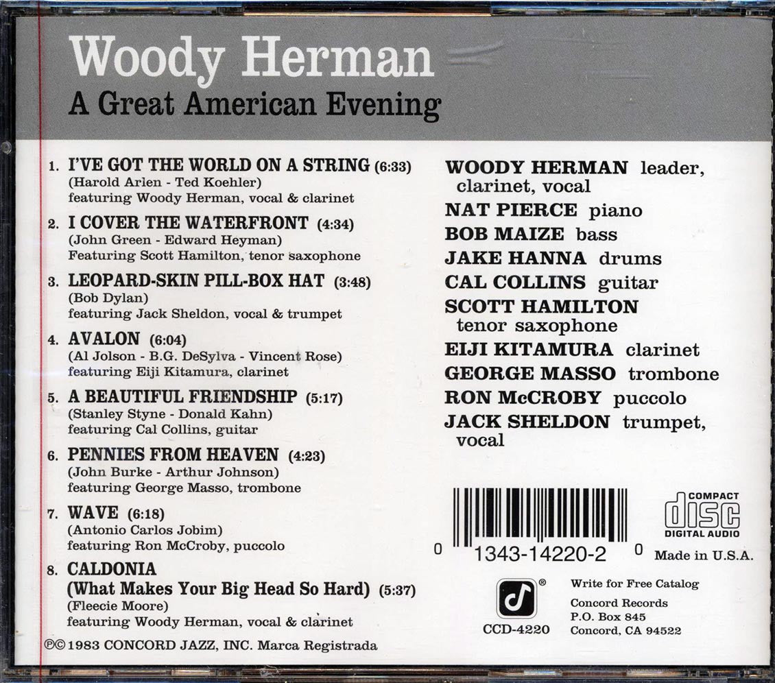Woody Herman - A Great American Evening Volume 3