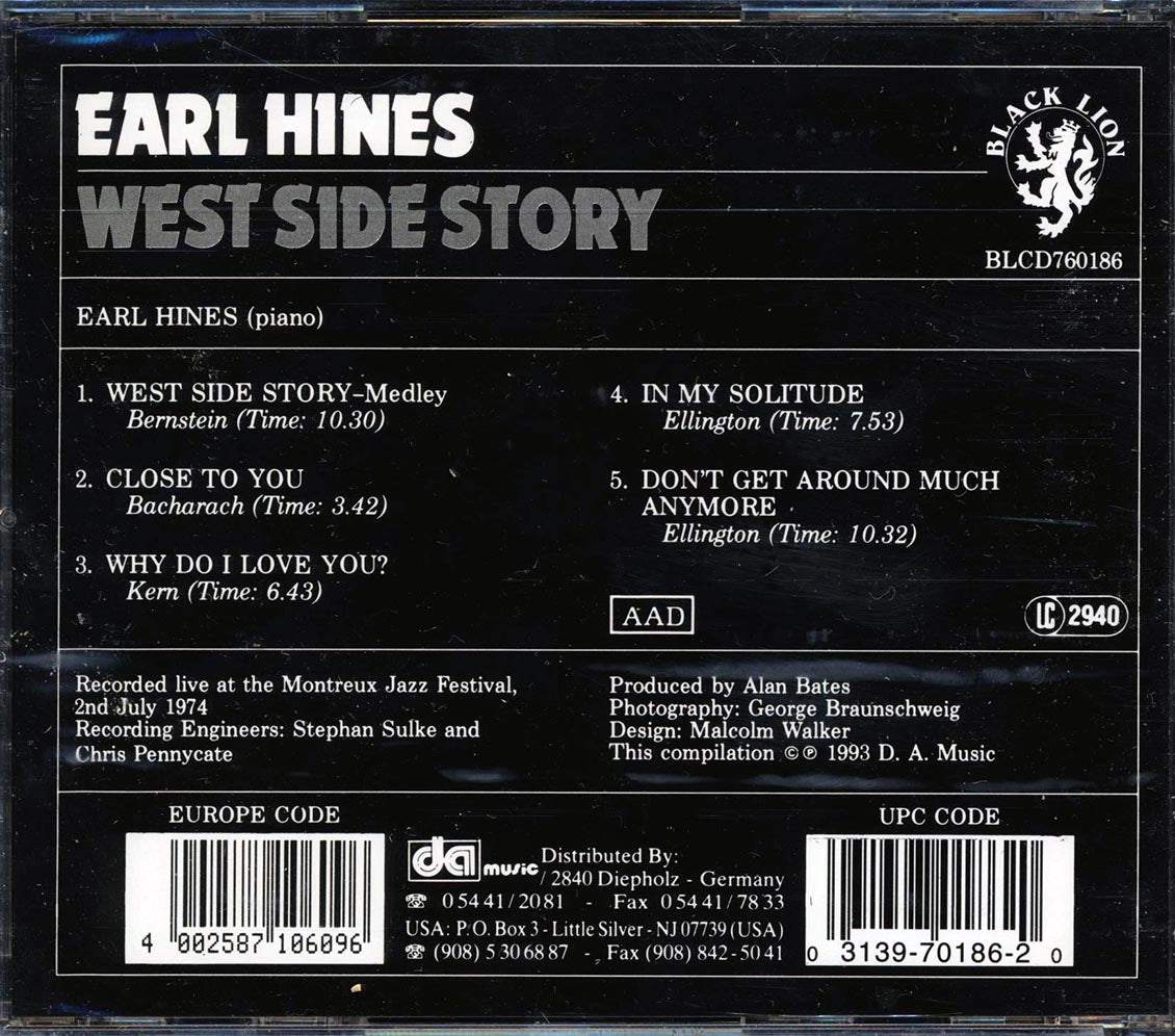Earl Hines - West Side Story