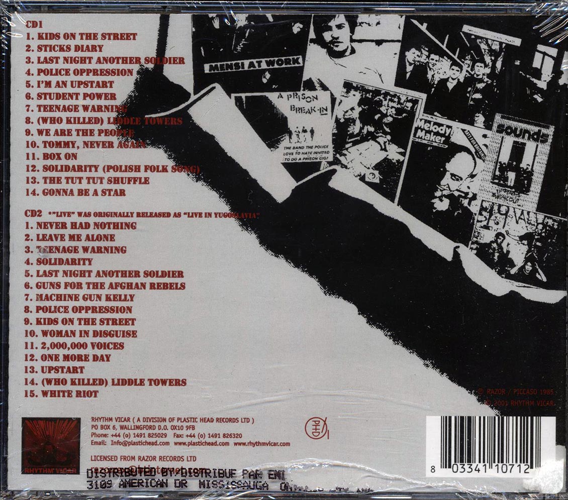 Angelic Upstarts - Bootlegs, Live And Rarities