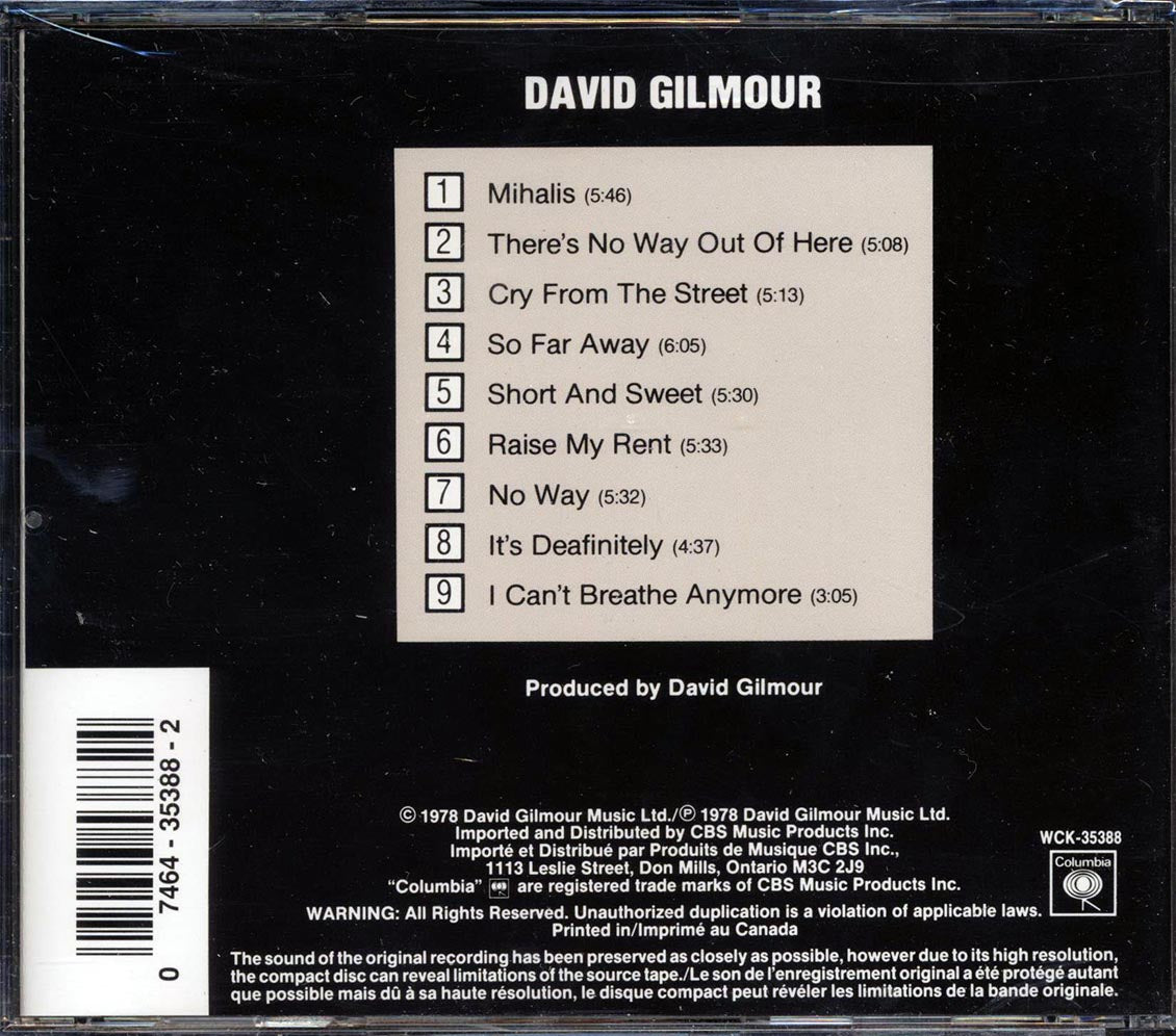David Gilmour - David Gilmour