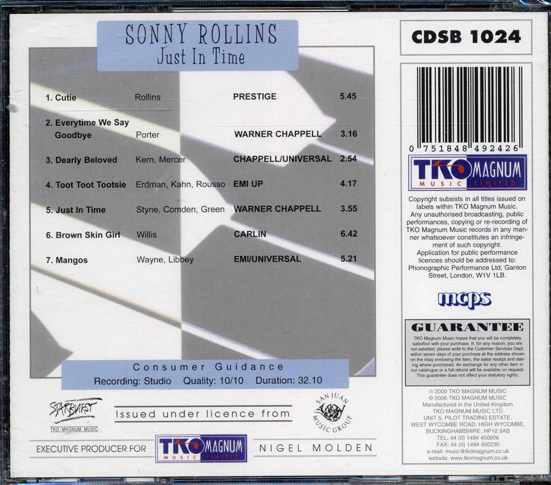 Sonny Rollins - Just In Time
