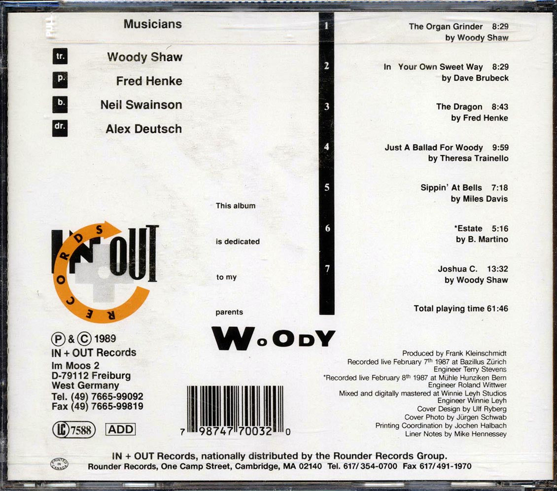 Woody Shaw - In My Own Sweet Way