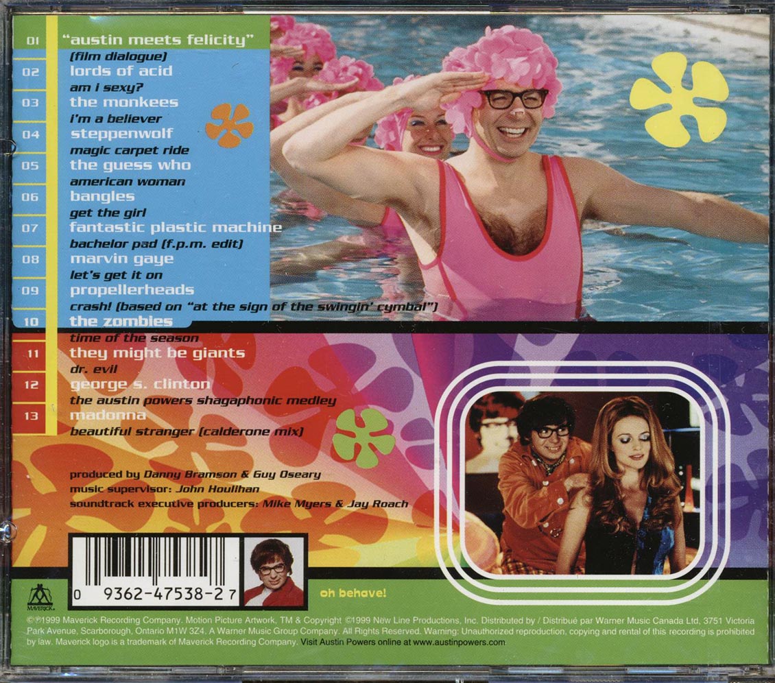 The Monkees, Steppenwolf, The Guess Who, The Zombies, Etc. - Austin Powers The Spy Who Shagged Me: More Music From The Motion Picture