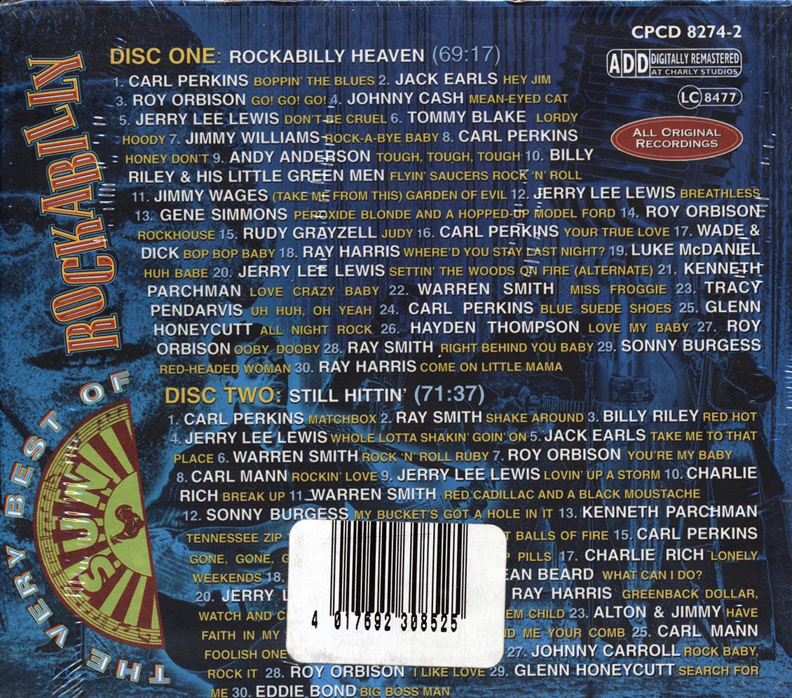 Carl Perkins, Roy Orbison, Jerry Lee Lewis, Jack Earls, Etc. - The Very Best Of Sun Rockabilly (60 tracks) (2xCD) (box set)
